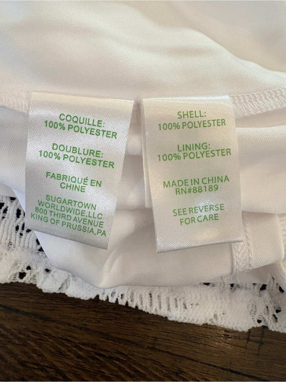 Lilly Pulitzer Women's White Lace Lula Top Blouse Medium EUC - Picture 6 of 7
